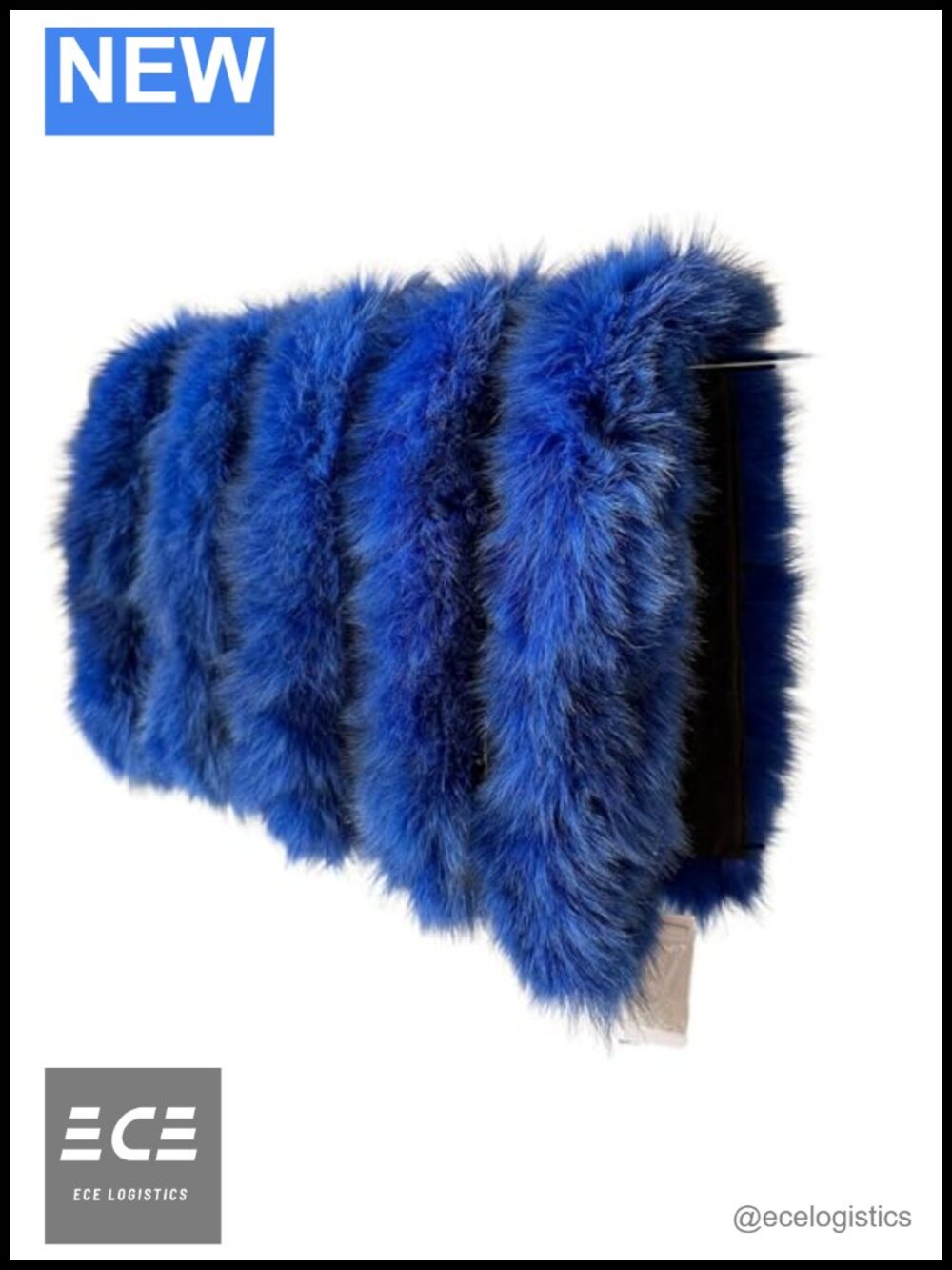 Fluffy Faux Fur Hood Collar Scarf 75cm
